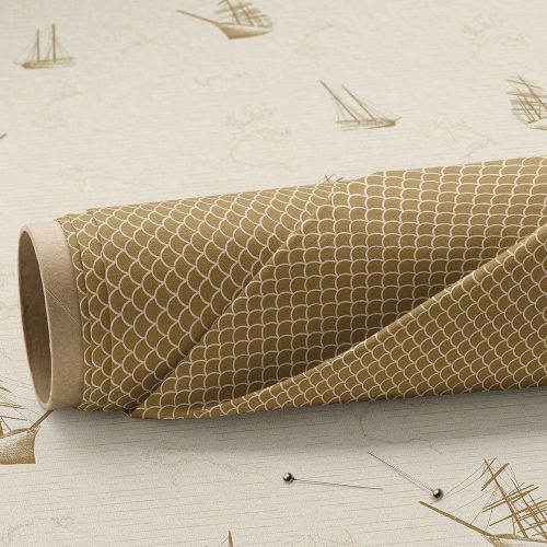 Fabric mockup of the Ahoi Sailor Collection by Elisa Mink.